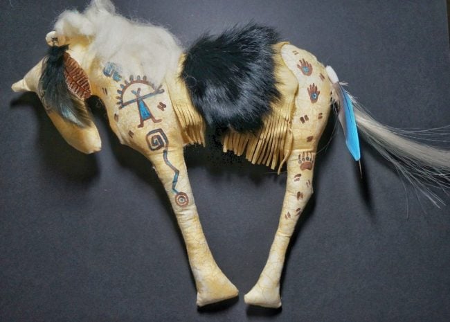 Sacred Medicine Pony - soft sculpture wall art (c) Denise Milledge